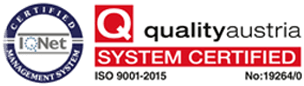 IQNet and Quality Austria system certification marks