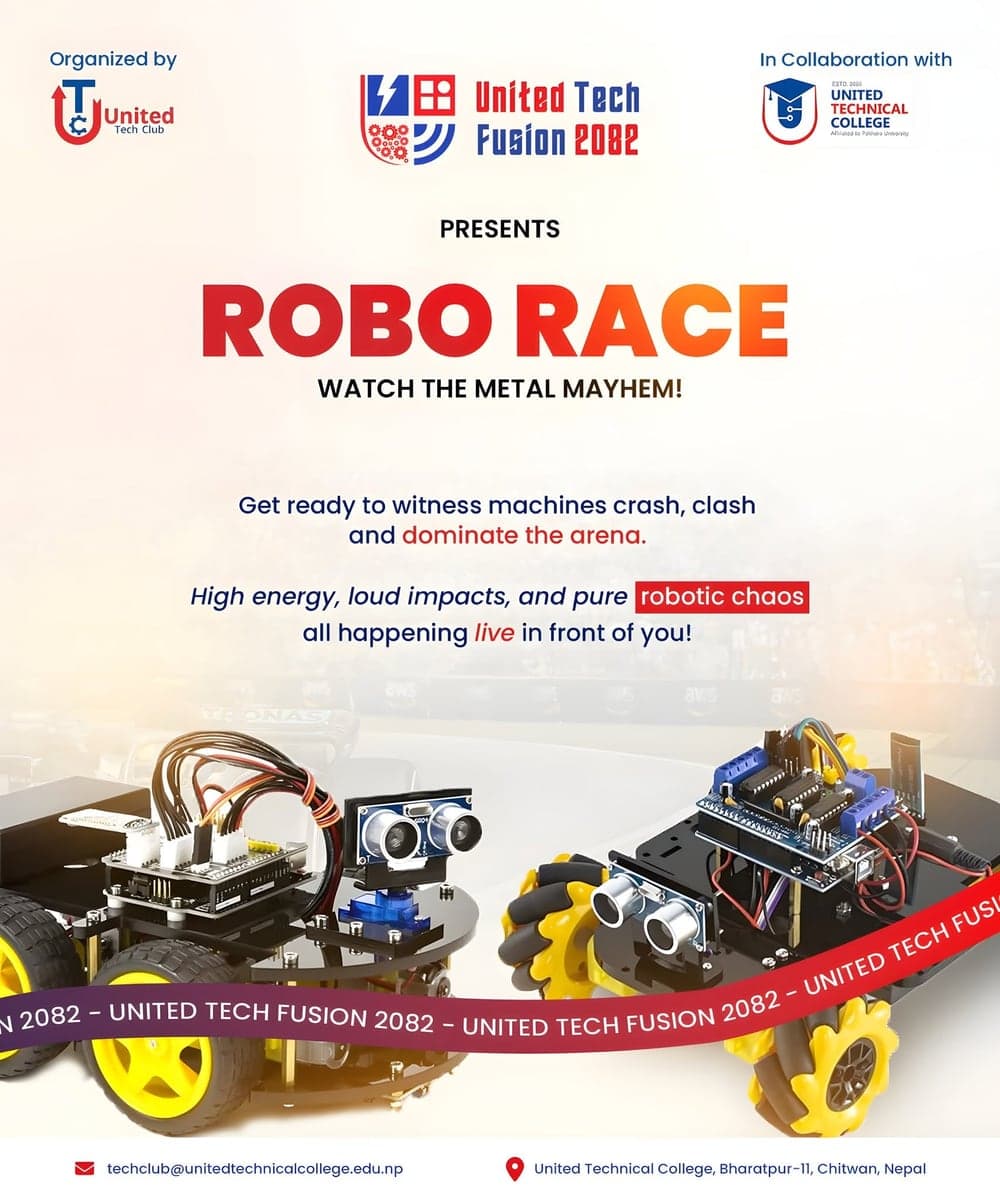 Robo Race poster, United Tech Fusion 2082