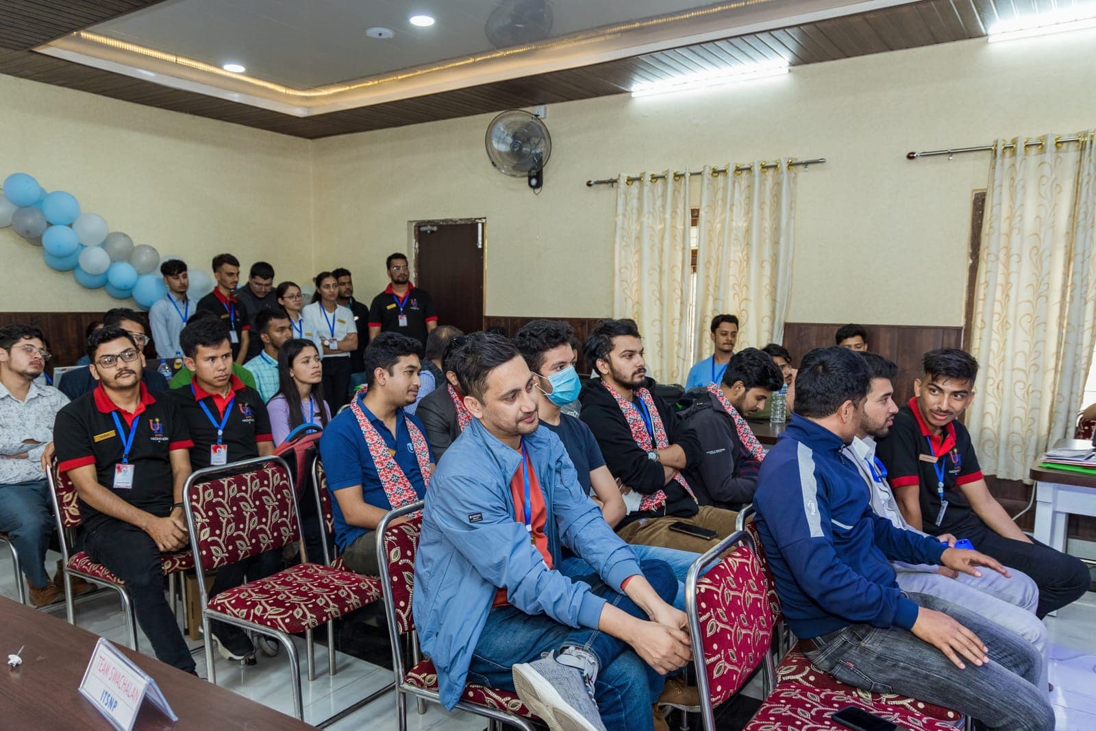 Participants in the hall during U-TEC Hackathon Alpha