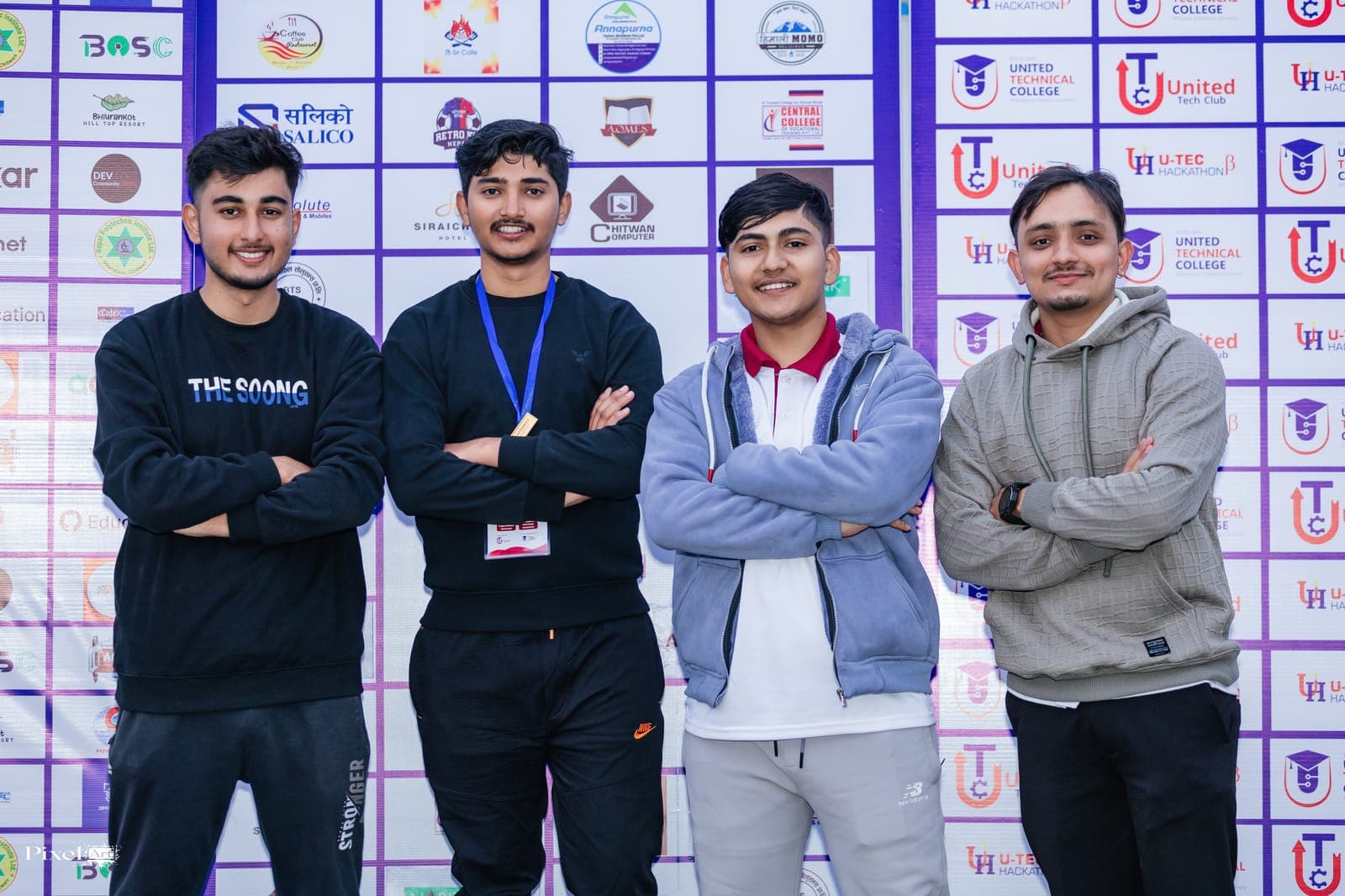 A participating team at U-TEC Hackathon Beta
