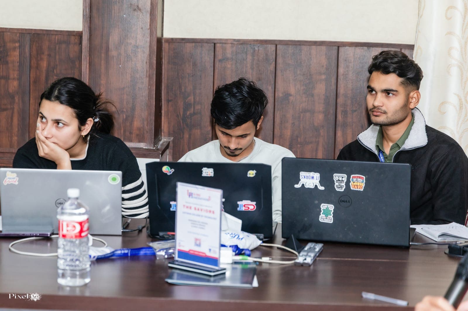 Teams coding during U-TEC Hackathon Beta