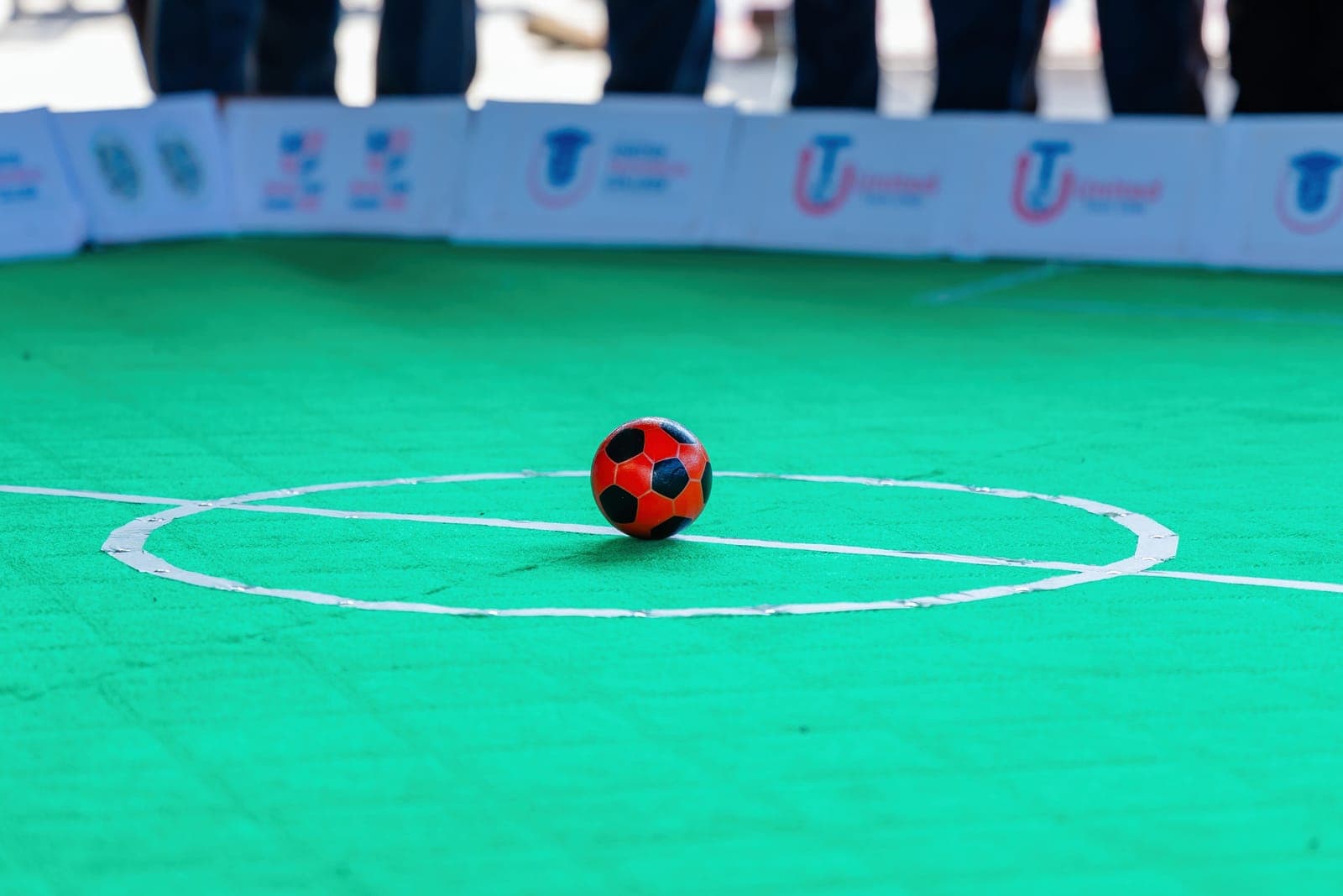 The robot soccer arena at United Tech Fusion 2080
