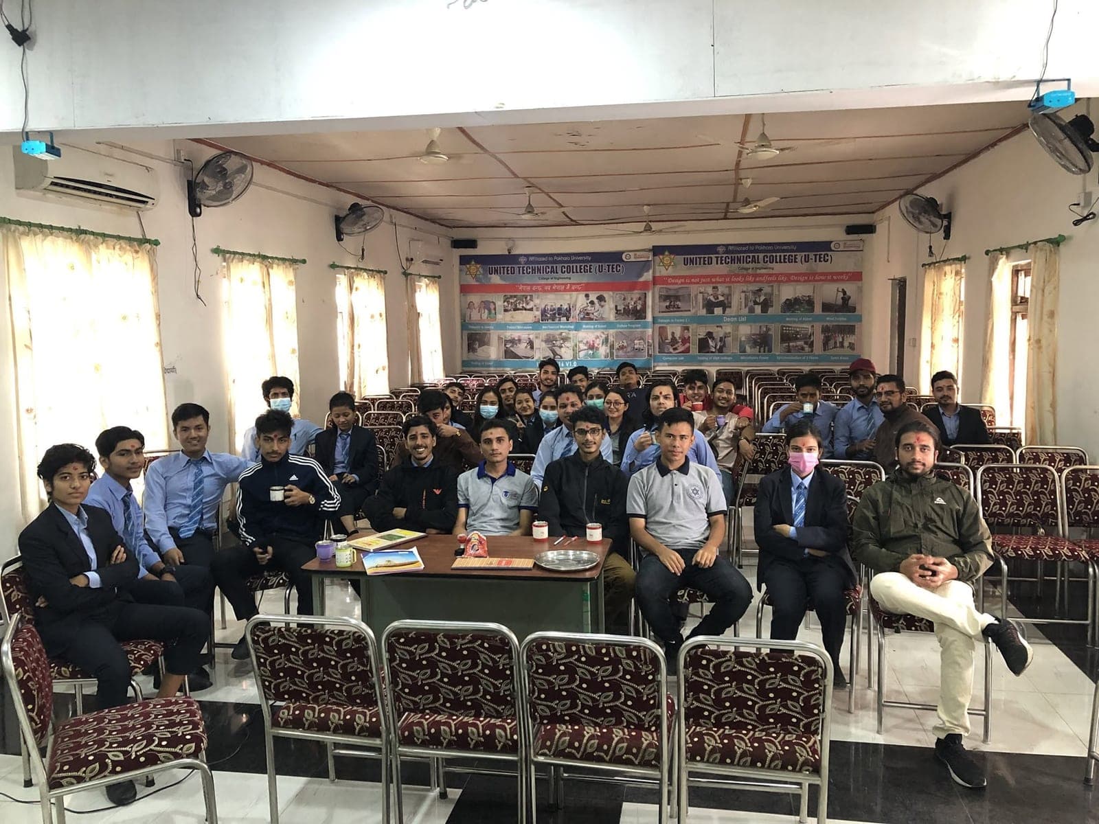United Tech Club members at the club's formation meeting